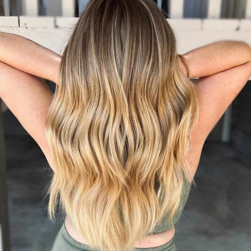 Lived In Blonde Balayage With Root Melt And Soft Waves Lake Mary FL